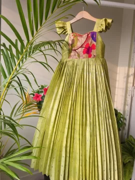 Wasabi Banars Paitani Kids Frock