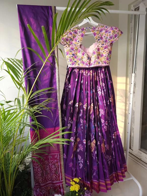 Purple patola lehenga